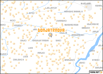 map of Donja Trnova