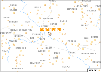 map of Donja Vapa