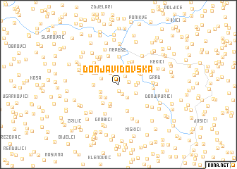 map of Donja Vidovska