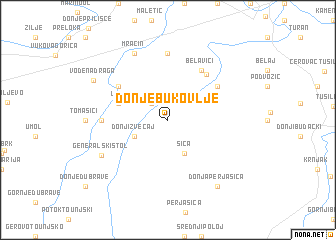 map of Donje Bukovlje