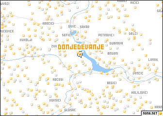 map of Donje Ðevanje