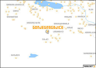 map of Donje Dragajice