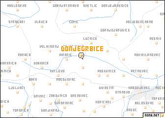 map of Donje Grbice