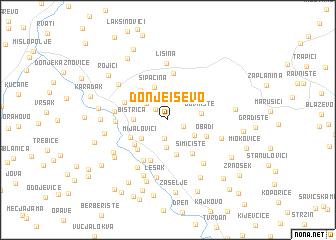 map of Donje Isevo