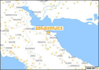 map of Donje Krnjice