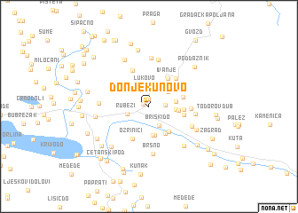 map of Donje Kunovo