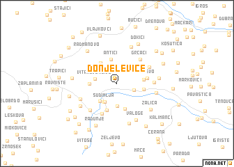 map of Donje Leviće