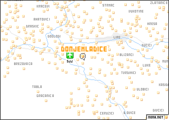 map of Donje Mladice