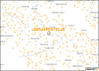 map of Donje Postolje
