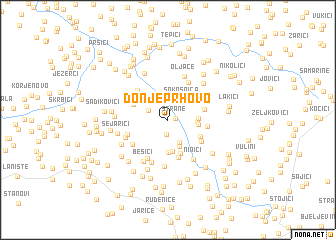 map of Donje Prhovo