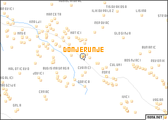 map of Donje Runje