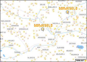 map of Donje Selo