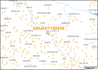 map of Donje Štitarevo