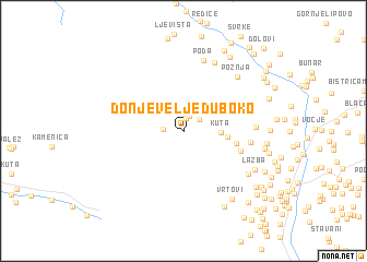 map of Donje Velje Duboko