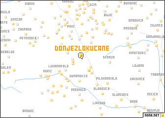 map of Donje Zlokućane