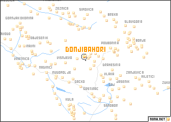 map of Donji Bahori