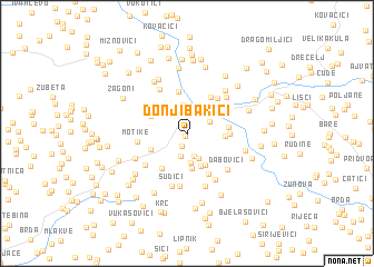 map of Donji Bakići