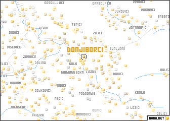 map of Donji Borci