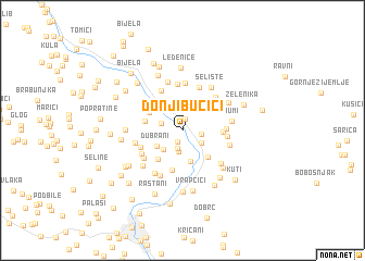 map of Donji Bučići