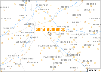 map of Donji Bunibrod