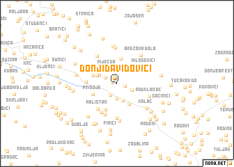 map of Donji Davidovići