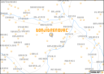 map of Donji Drenovac