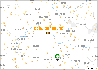 map of Donji Grabovac