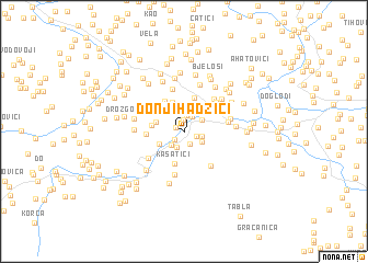 map of Donji Hadžići