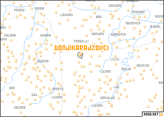 map of Donji Karajzovci