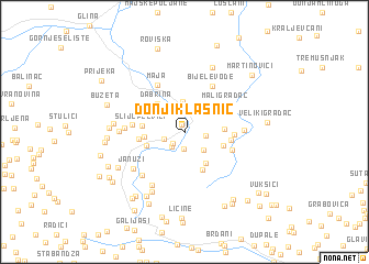 map of Donji Klasnić