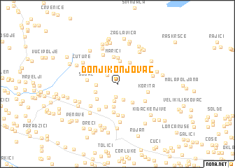 map of Donji Konjovac
