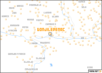 map of Donji Lepenac