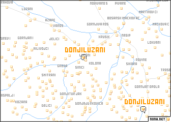 map of Donji Lužani
