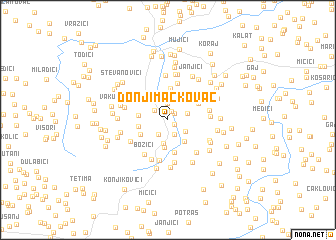 map of Donji Mačkovac