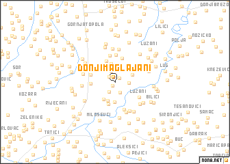 map of Donji Maglajani