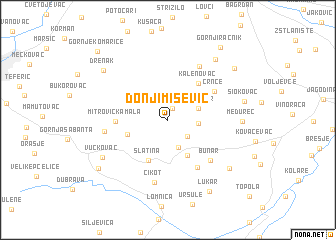 map of Donji Mišević