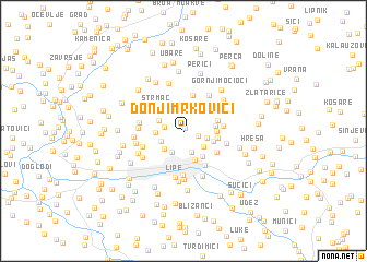 map of Donji Mrkovići