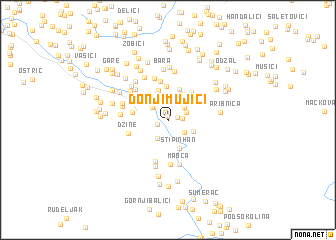 map of Donji Mujići