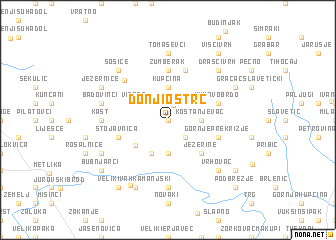 map of Donji Oštrc