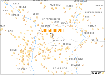 map of Donji Ravni