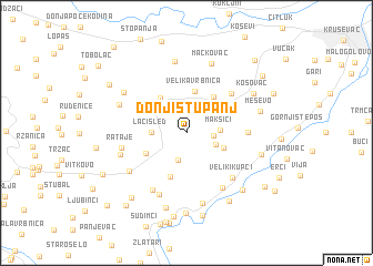 map of Donji Stupanj