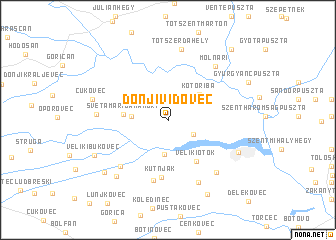 map of Donji Vidovec