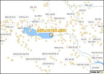 map of Donji Višnjani