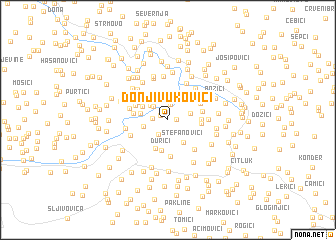 map of (( Donji Vukovići ))