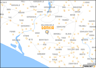 map of Donkia