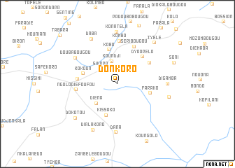 map of Donkoro