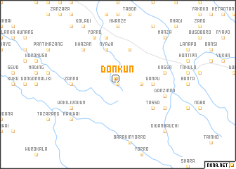 map of Donkun