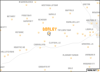 map of Donley