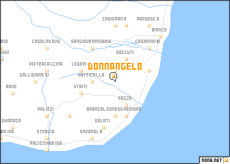 map of Donnʼ Angelo