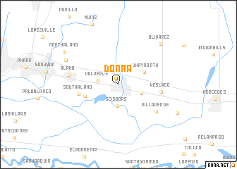 map of Donna